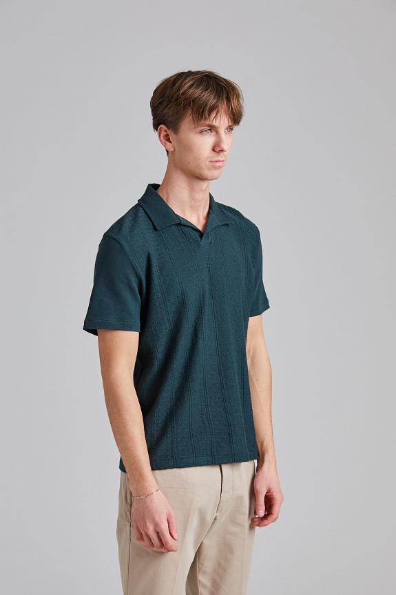 Oscar Jacobson Connor Structured Poloshirt Cinary Green-1